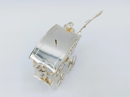 Zilveren miniatuur koets, A.F. Westerwaal, Amsterdam, ca. 1910
