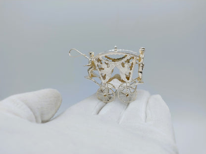 Zilveren miniatuur koets, A.F. Westerwaal, Amsterdam, ca. 1910