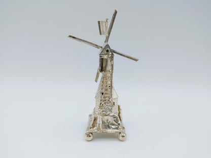 Silver miniature windmill, J. Verhoogt, Hoorn, 1910