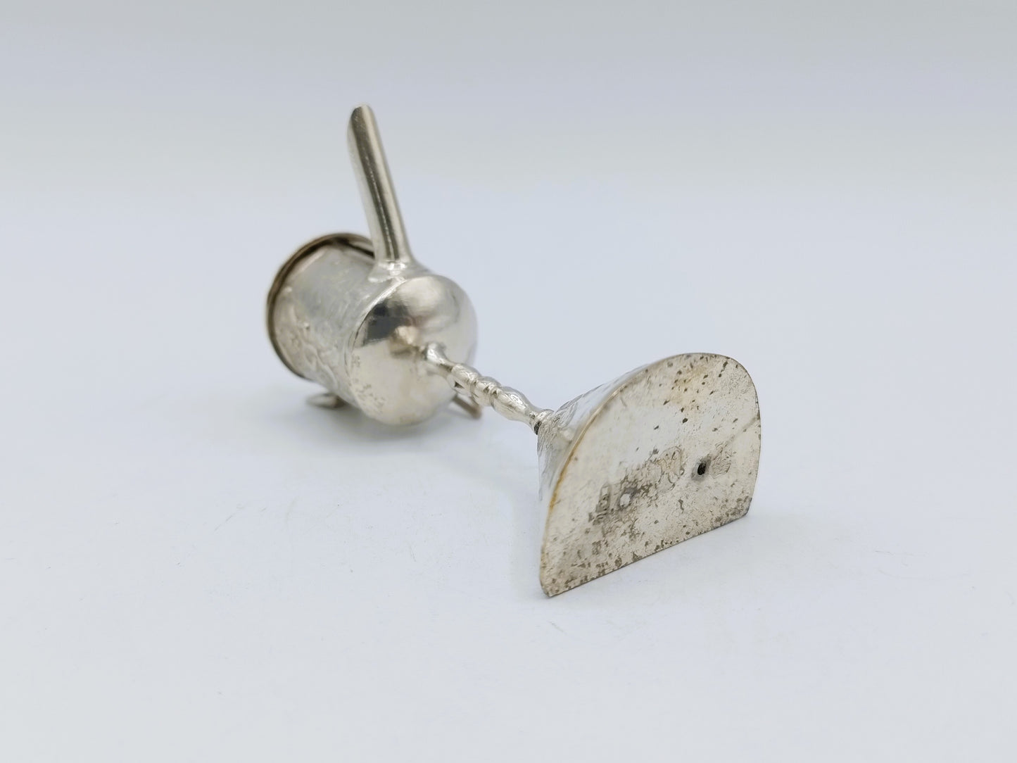 Silver miniature snotneus, 19th century