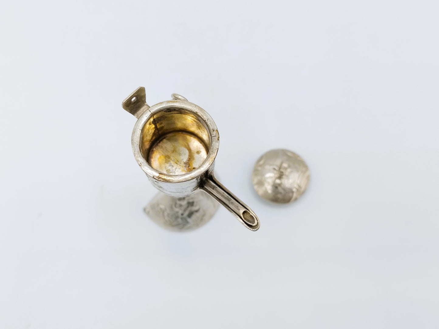 Silver miniature snotneus, 19th century