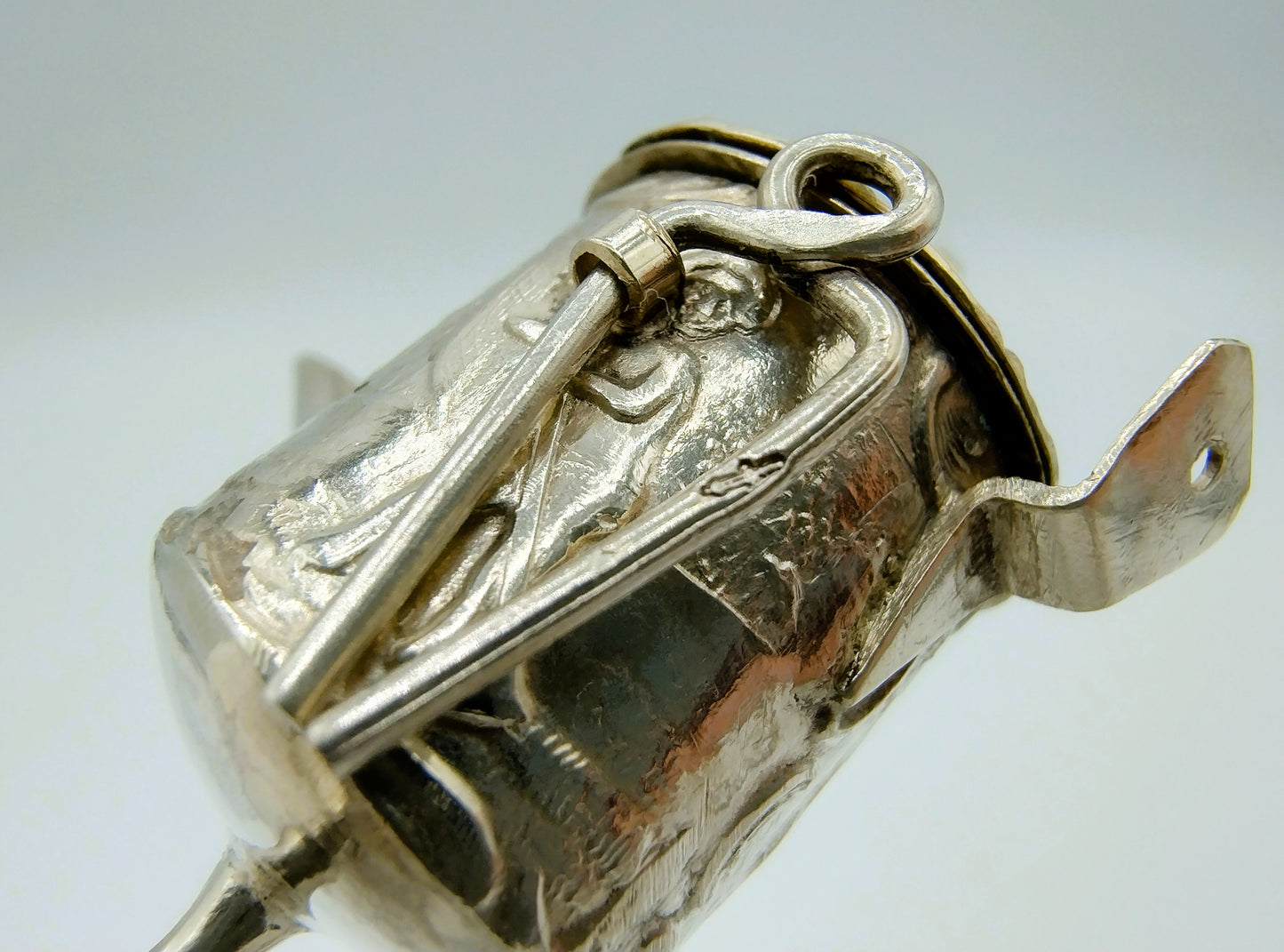 Silver miniature snotneus, 19th century