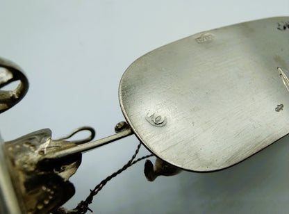 Zilveren miniatuur koets met 4 paarden, J.S. Zwanenburg & Zn, Sneek, 19e eeuws