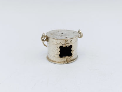 Silver miniature foot stove, H. Hooijkaas, Schoonhoven, c. 1910