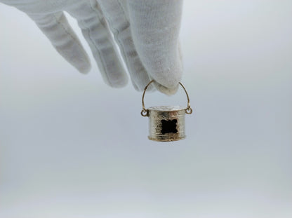 Silver miniature foot stove, H. Hooijkaas, Schoonhoven, c. 1910
