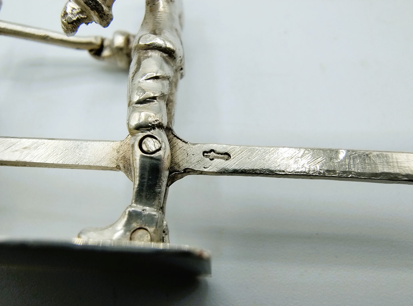Silver miniature blacksmiths, F.A. Lesener, Amsterdam, c. 1930