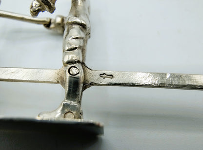Silver miniature blacksmiths, F.A. Lesener, Amsterdam, c. 1930