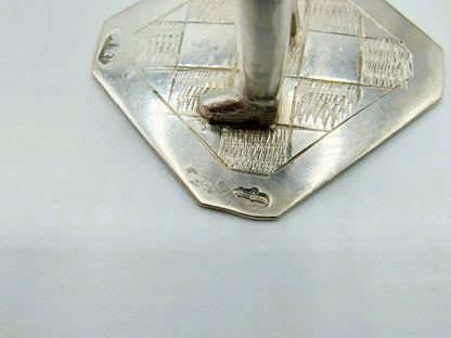 Silver miniature man with basket, J. Held, Amsterdam, ca. 1870