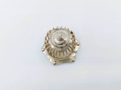 Silver miniature birdcage, H. Hooijkaas, Schoonhoven, c. 1950