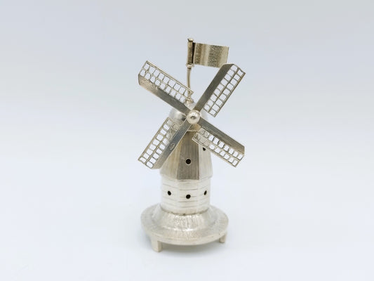 Zilveren miniatuur molen, Nederland, 19e eeuws