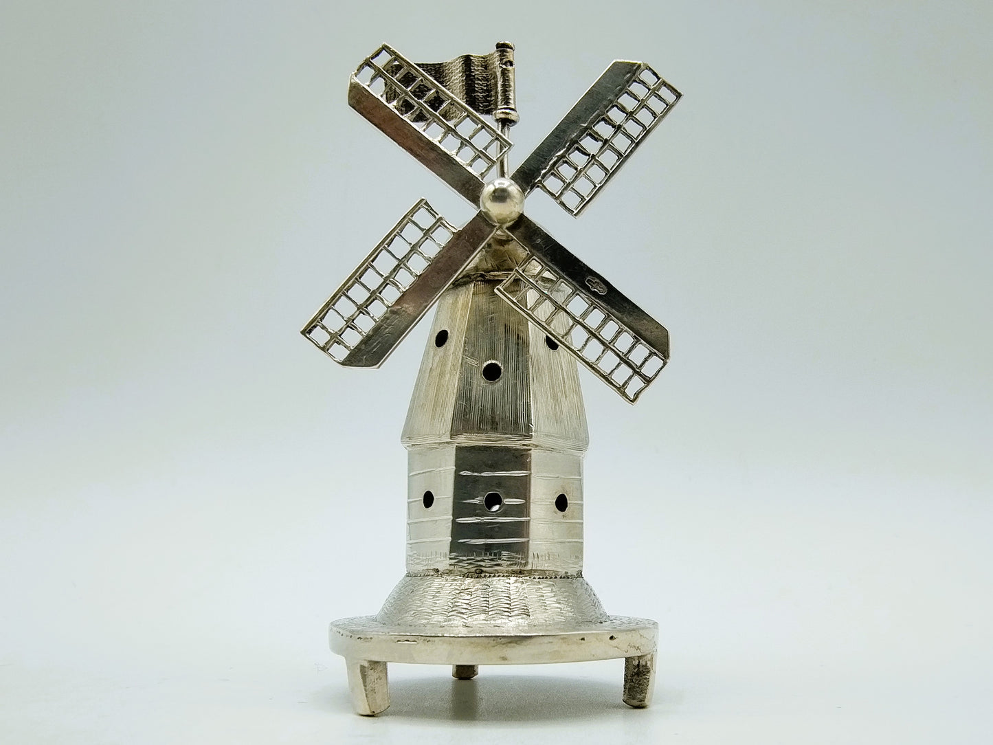 Silver miniature windmill, Netherlands, 19th century