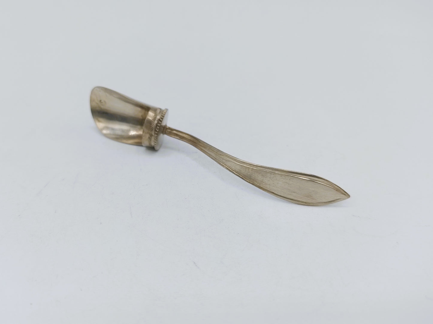 Zilveren miniatuur suikerlepel, D. van Maarseveen Sr, Amsterdam, 1837