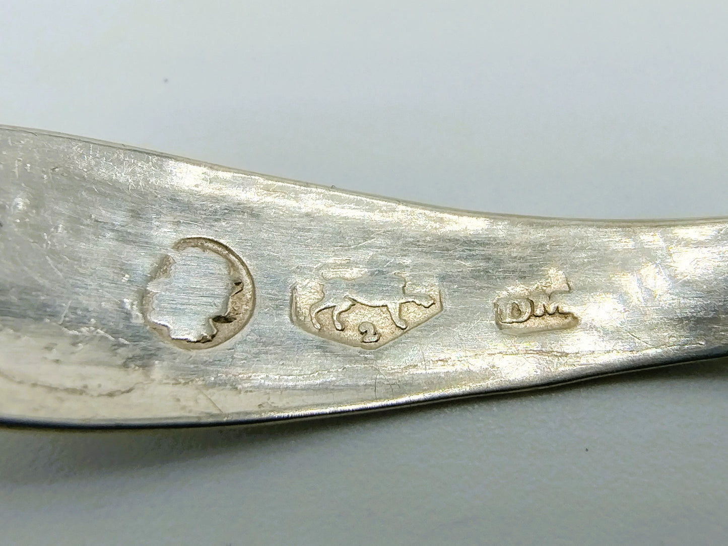 Zilveren miniatuur suikerlepel, D. van Maarseveen Sr, Amsterdam, 1837