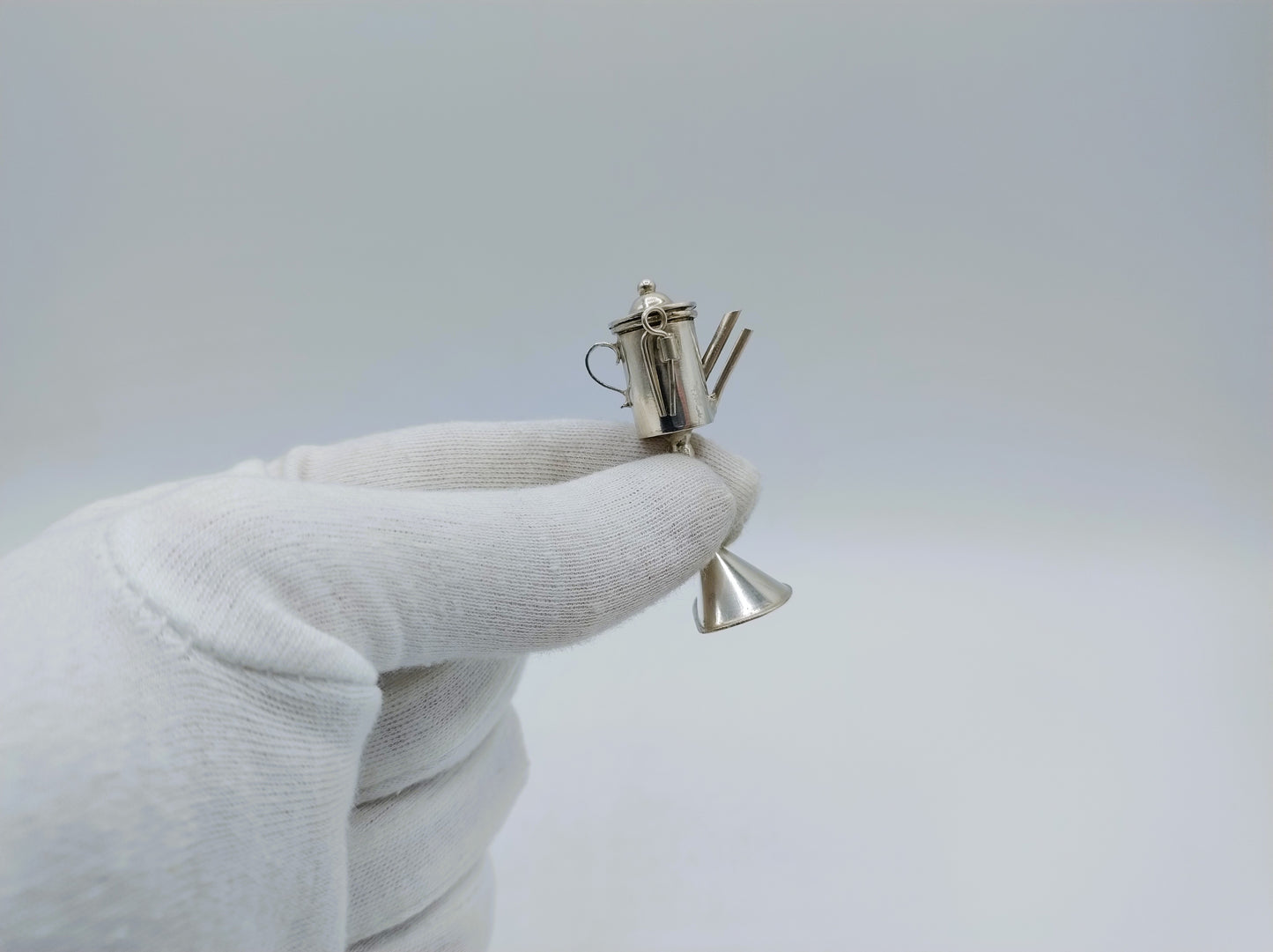 Silver miniature snotneus, 19th century