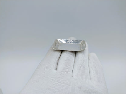 Silver miniature mangle tub, H. Hooijkaas, Schoonhoven, c. 1930