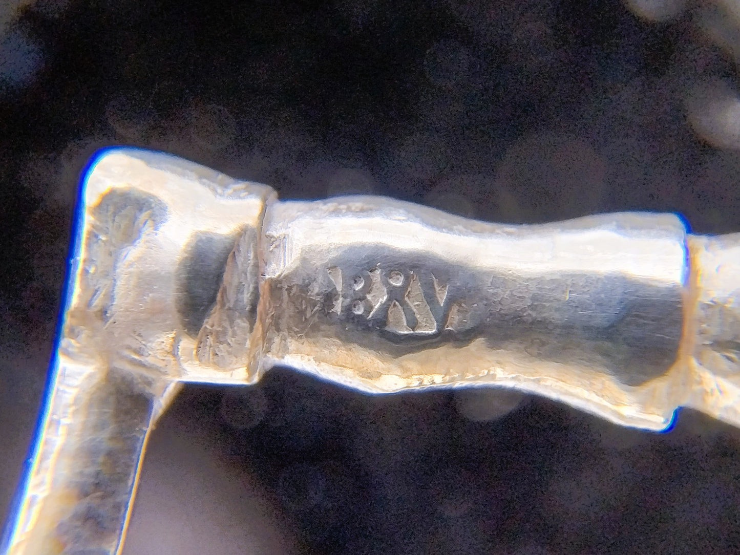 Silver miniature flat iron, B. Verhoogt, Hoorn, ca. 1930