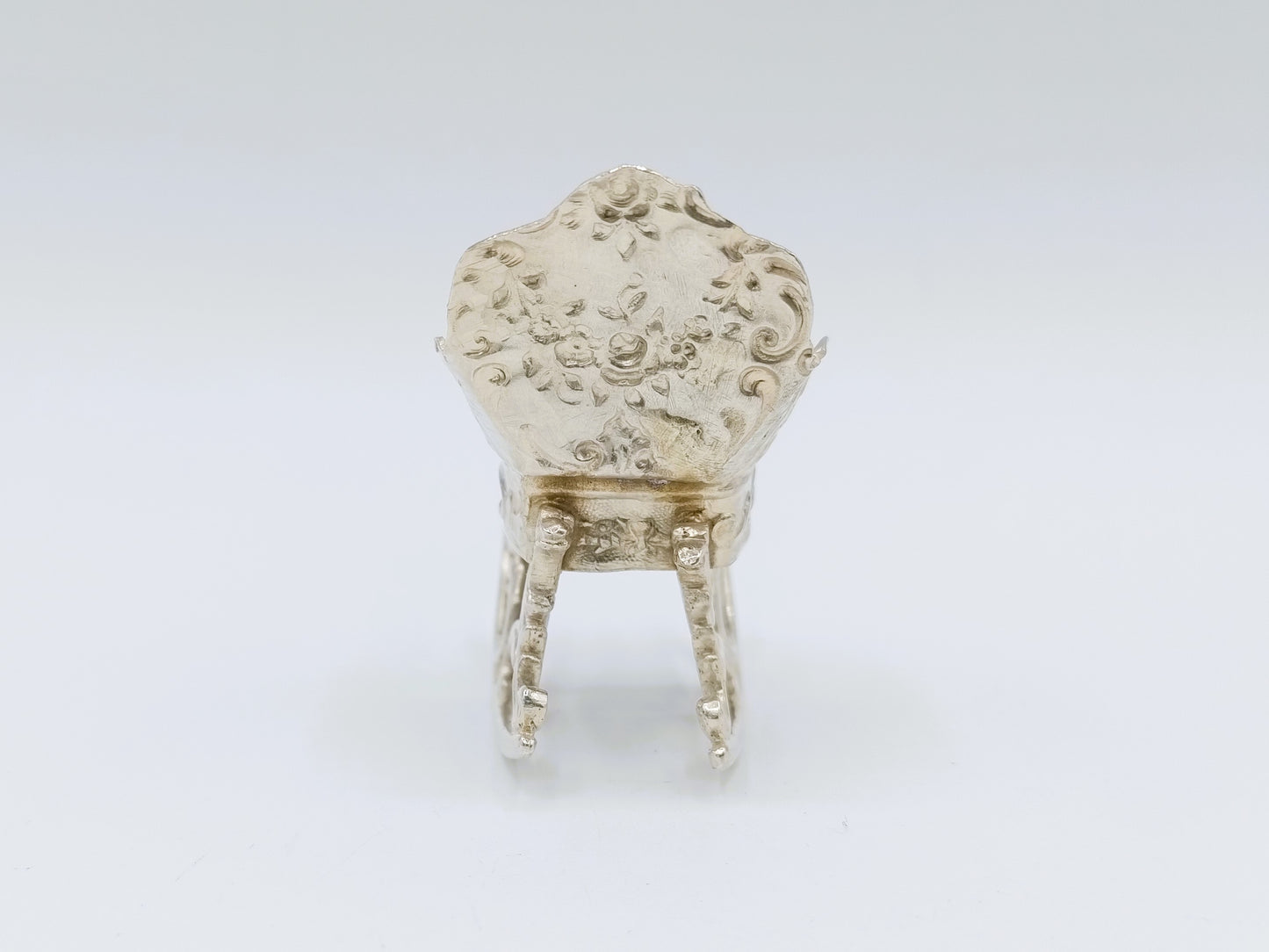 Silver rocking chair, B. M. Landeck, Chester, 1909