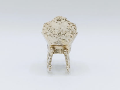 Silver rocking chair, B. M. Landeck, Chester, 1909