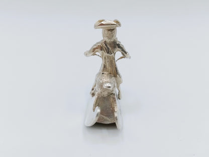 Zilveren miniatuur hobbelpaard, J. Koningh, Enkhuizen, 1743