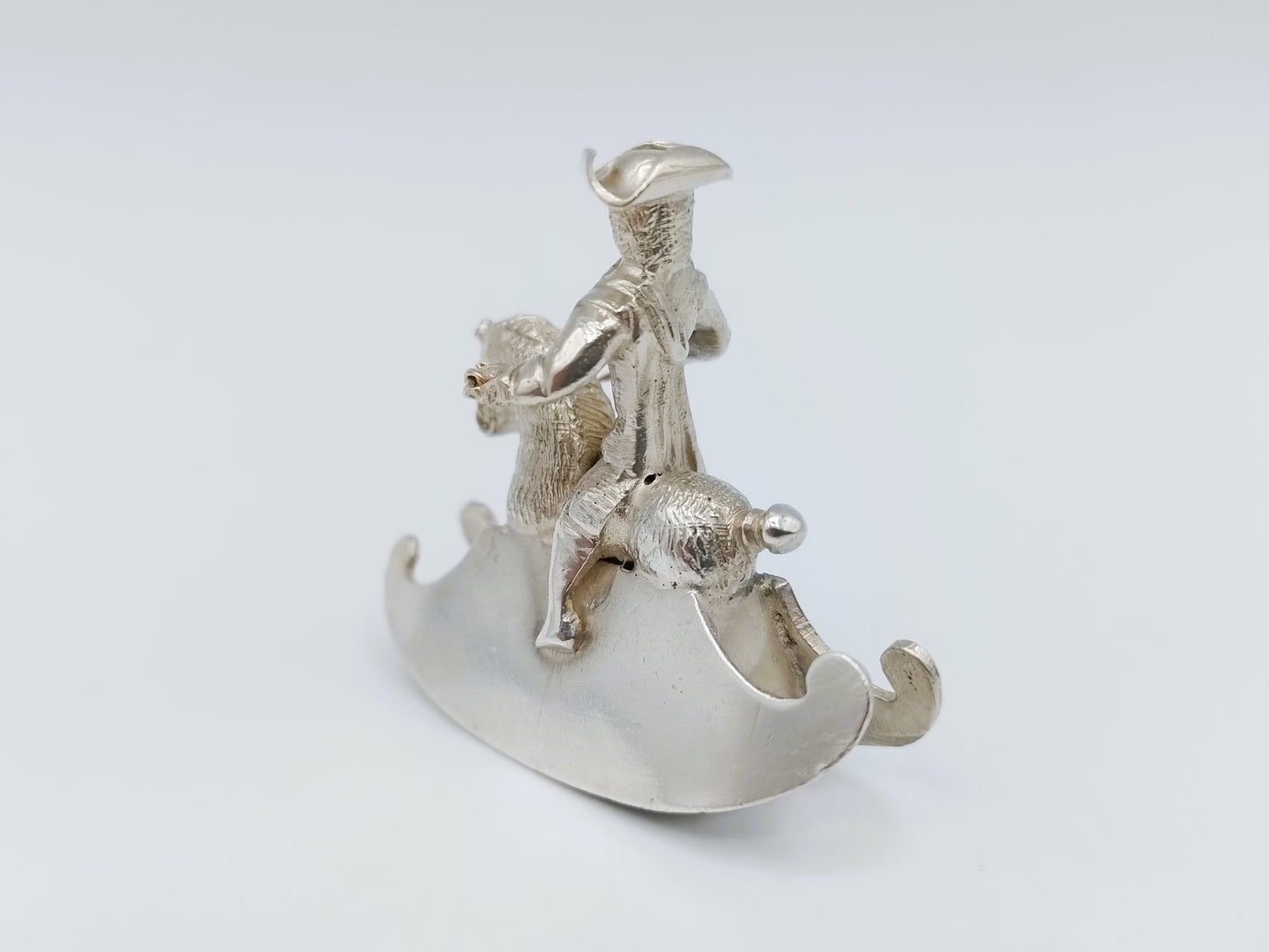 Zilveren miniatuur hobbelpaard, J. Koningh, Enkhuizen, 1743