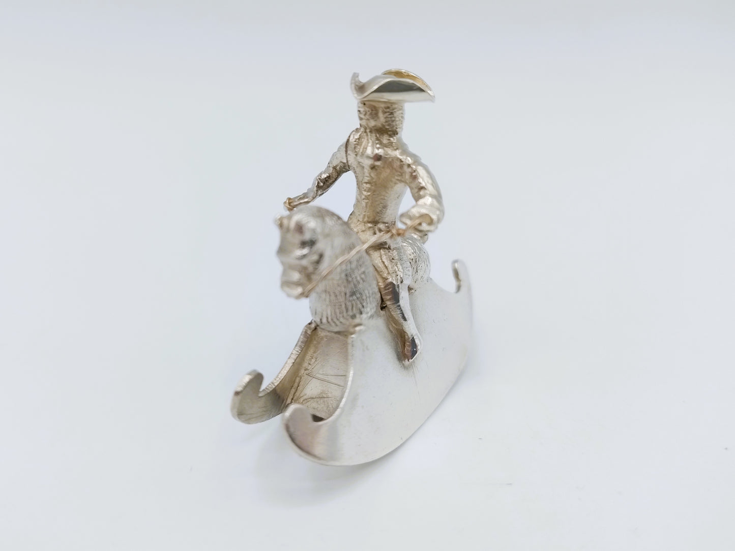 Zilveren miniatuur hobbelpaard, J. Koningh, Enkhuizen, 1743