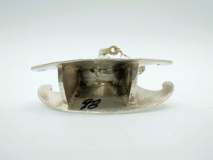 Zilveren miniatuur hobbelpaard, J. Koningh, Enkhuizen, 1743
