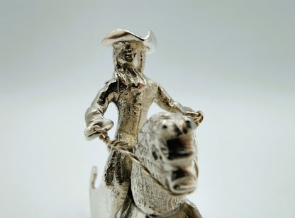 Zilveren miniatuur hobbelpaard, J. Koningh, Enkhuizen, 1743