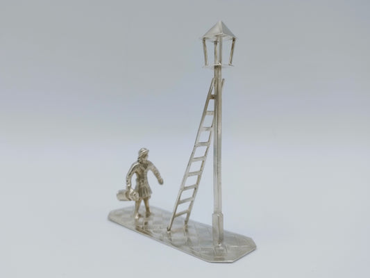 Silver miniature lantern-lighter, J. Valk, Enkhuizen, c. 1780
