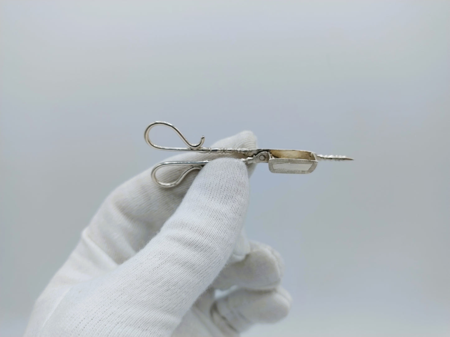 Zilveren miniatuur kaarsensnuiter, A.D. Jorritsma, Bolsward, ca. 1790