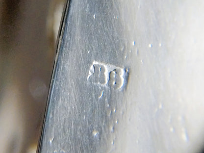 Silver miniature iron with stand, R.J. Spaanstra, Drachten, 19th century