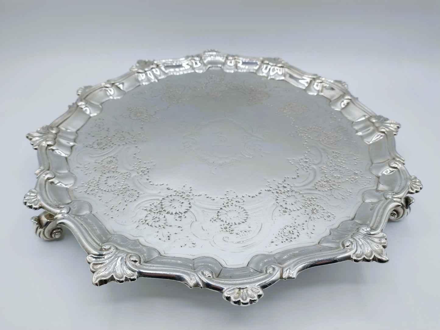 Silver cabaret set, W. Peaston, London, 1753