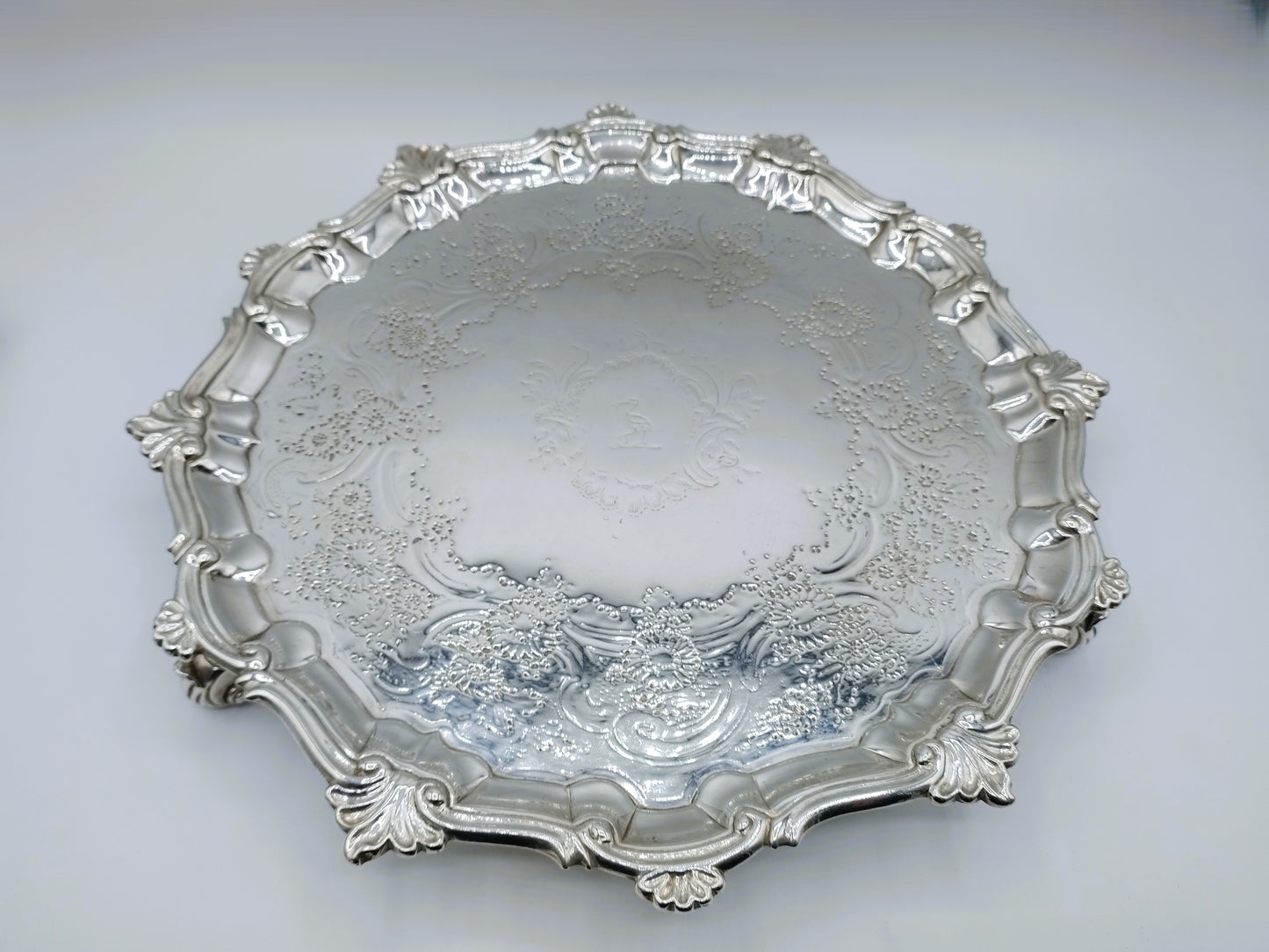 Silver cabaret set, W. Peaston, London, 1753