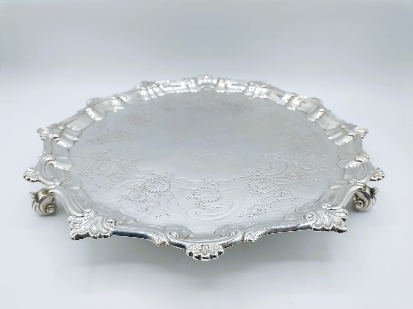 Silver cabaret set, W. Peaston, London, 1753