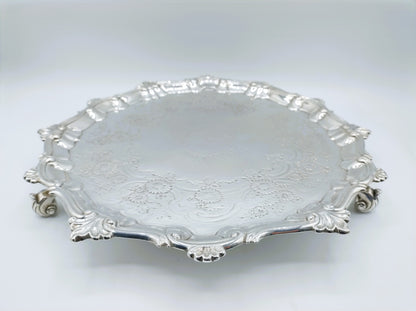 Silver cabaret set, W. Peaston, London, 1753