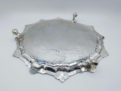 Silver cabaret set, W. Peaston, London, 1753