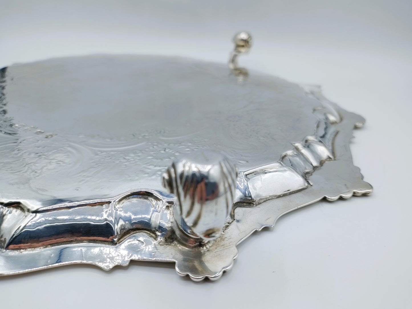Silver cabaret set, W. Peaston, London, 1753