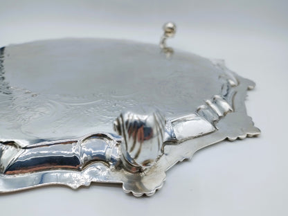 Silver cabaret set, W. Peaston, London, 1753