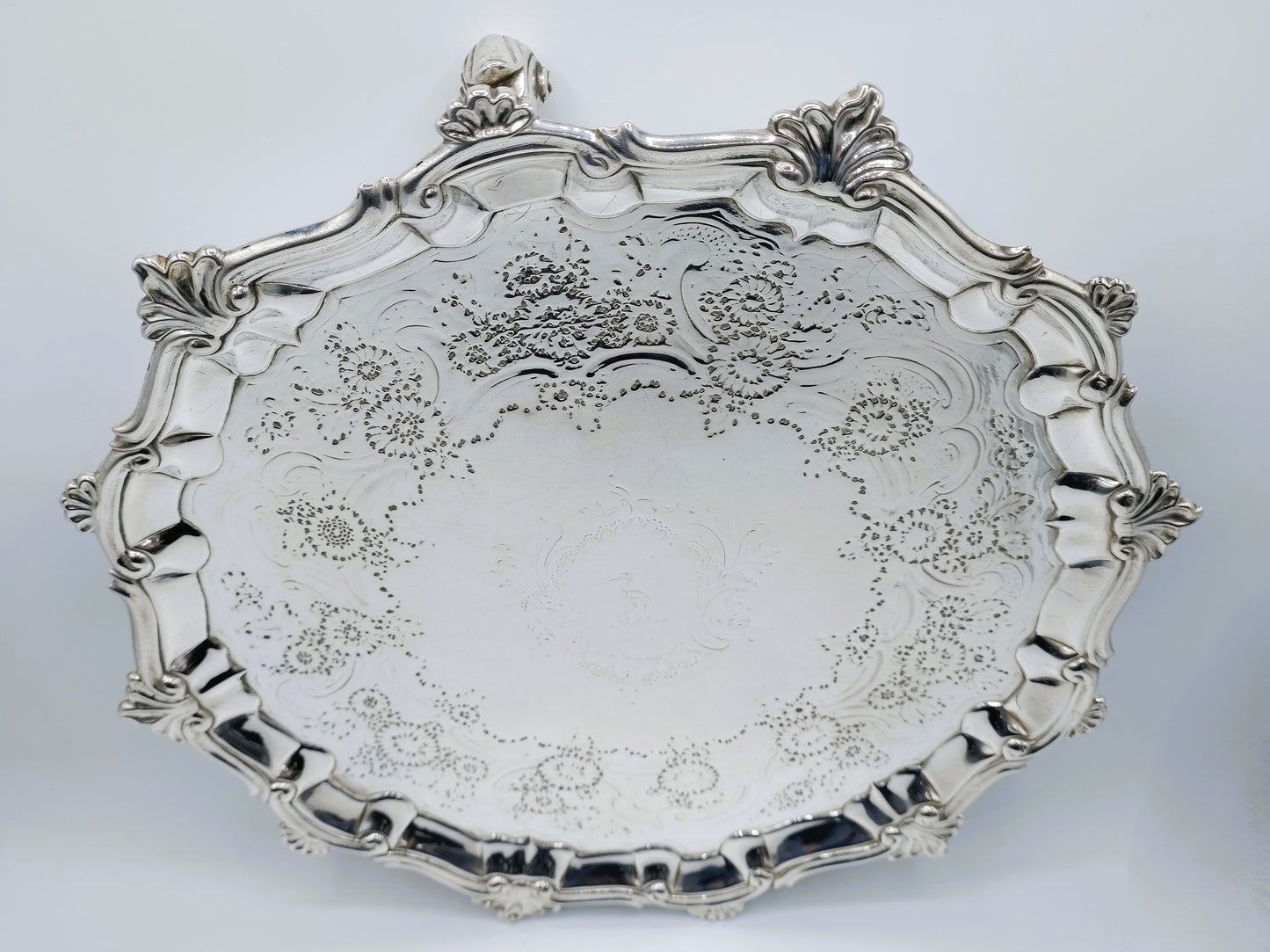 Silver cabaret set, W. Peaston, London, 1753