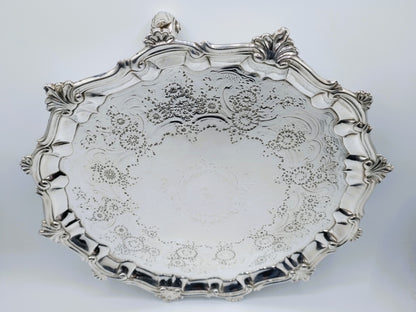 Silver cabaret set, W. Peaston, London, 1753