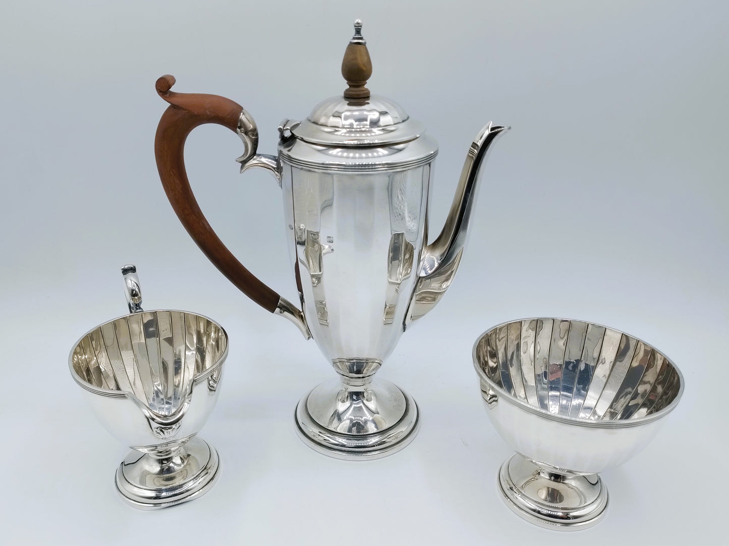 Silbernes Kaffeeservice, Adie Brothers, Birmingham, 1925