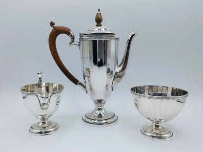 Silbernes Kaffeeservice, Adie Brothers, Birmingham, 1925