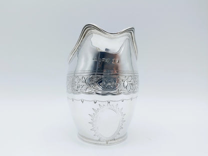 Silver cream jug, W. Hall, London, 1799