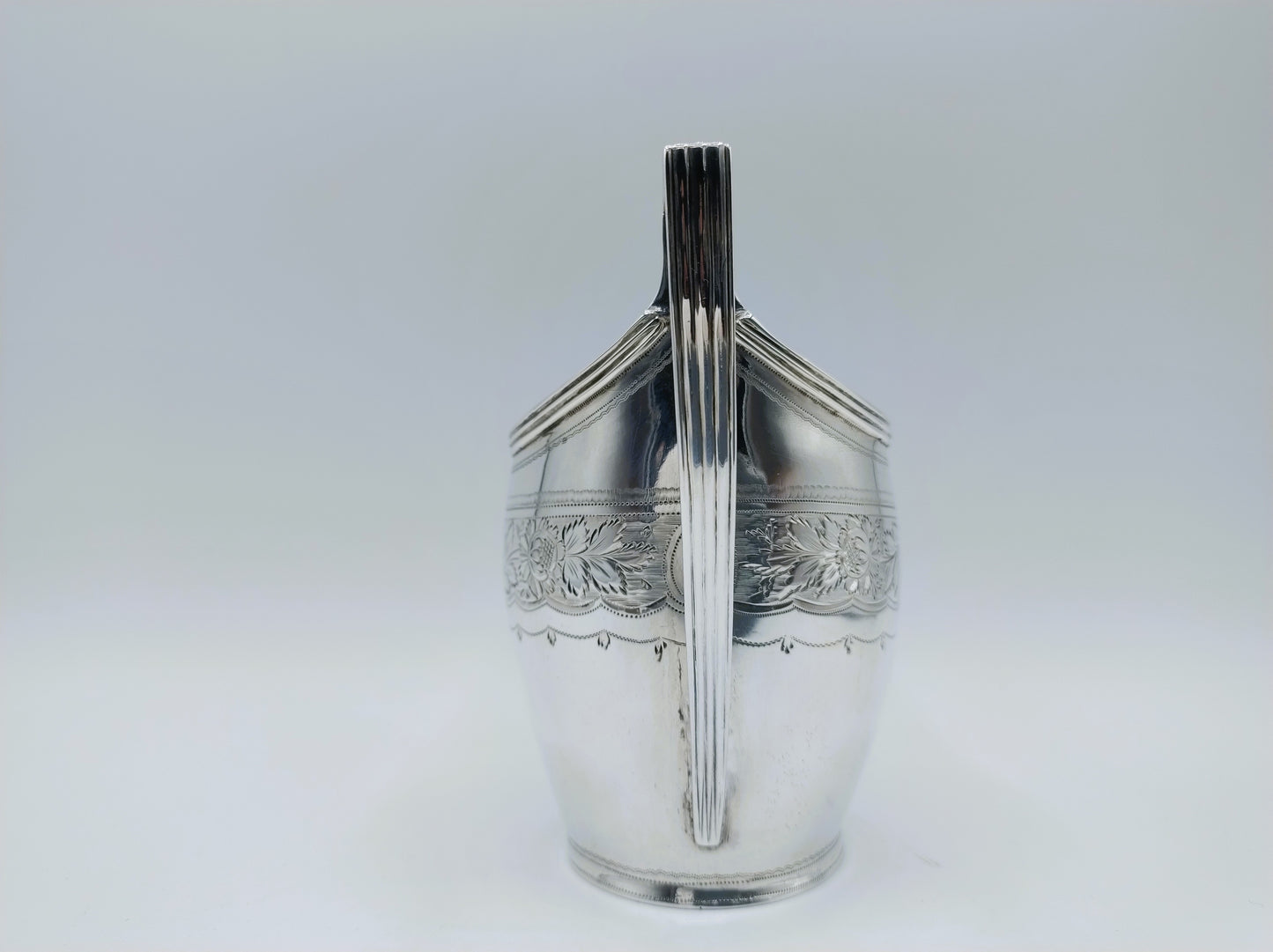 Silver cream jug, W. Hall, London, 1799
