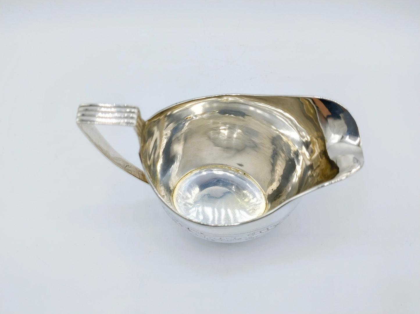 Silver cream jug, W. Hall, London, 1799