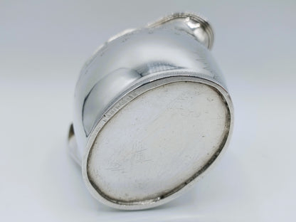 Silver cream jug, W. Hall, London, 1799