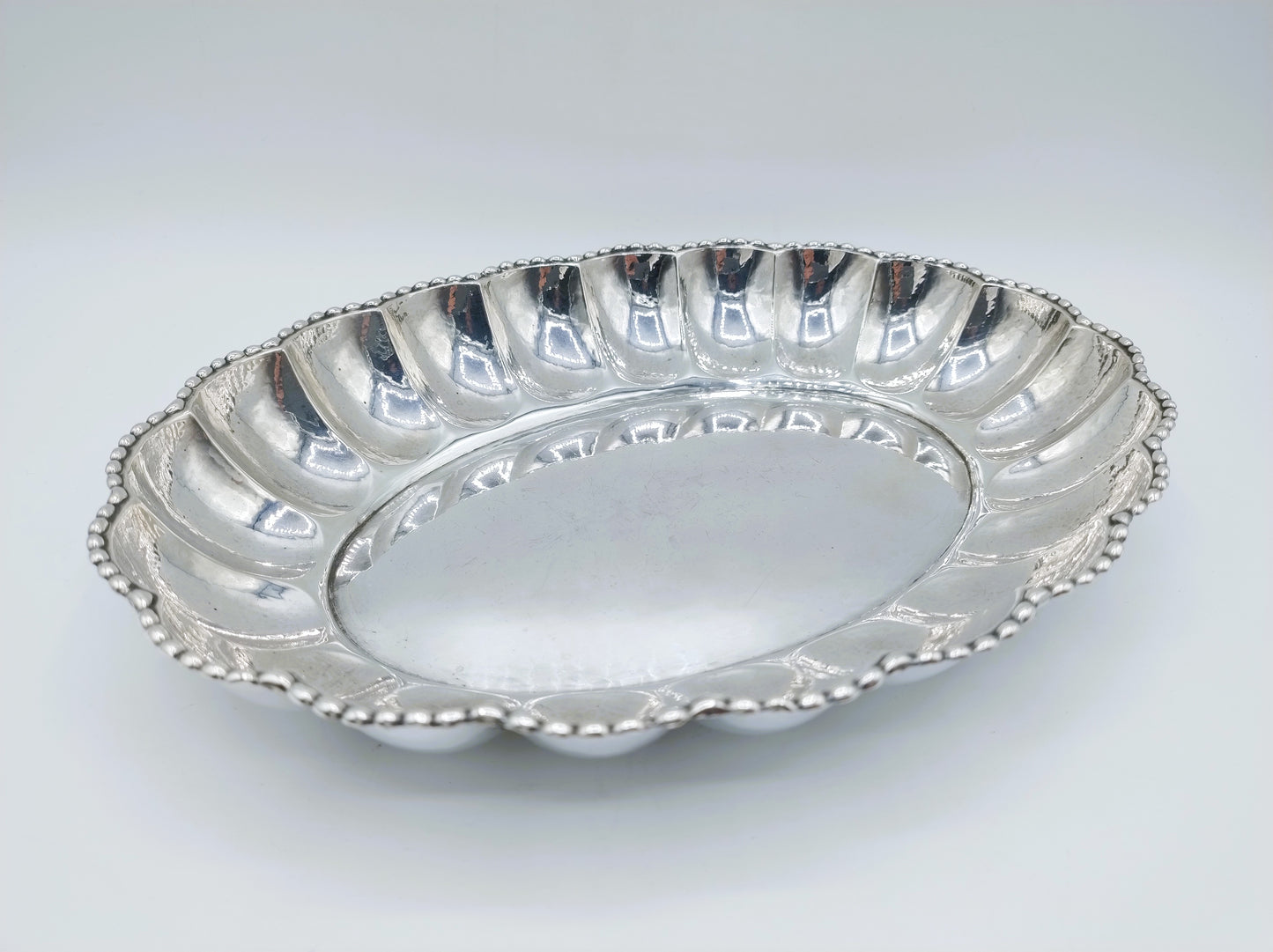 Silver dish, O. Hintze, Hamburg, 19th century