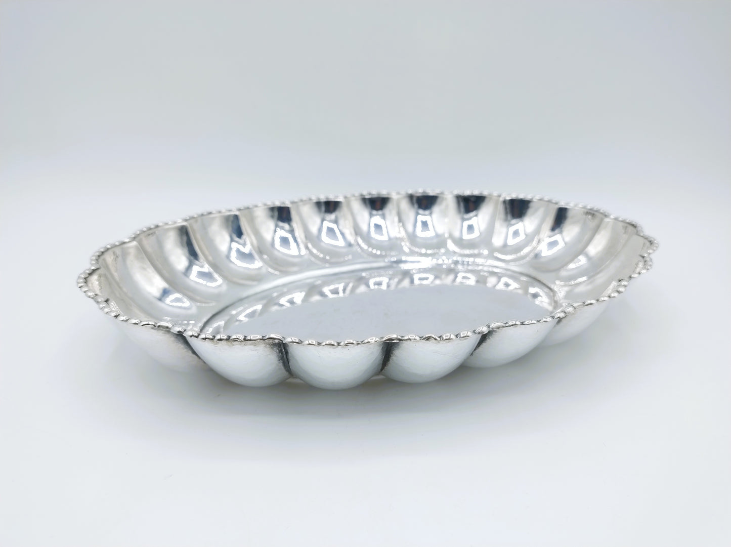 Silver dish, O. Hintze, Hamburg, 19th century