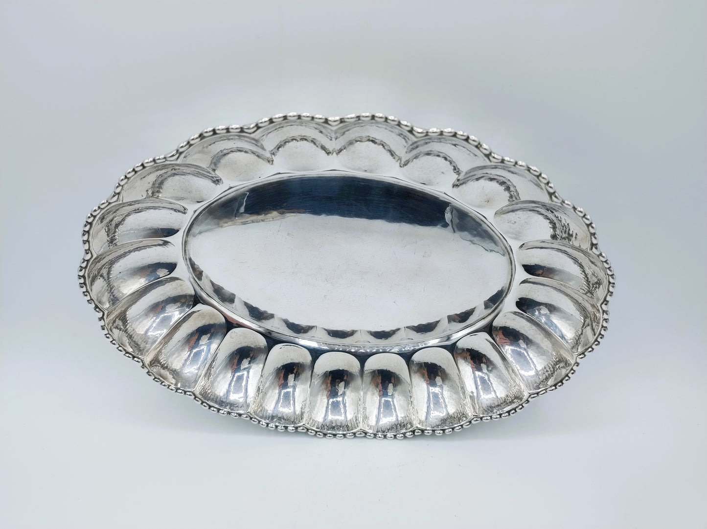 Silver dish, O. Hintze, Hamburg, 19th century