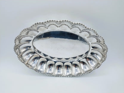 Silver dish, O. Hintze, Hamburg, 19th century