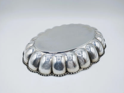 Silver dish, O. Hintze, Hamburg, 19th century